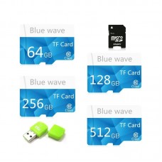 Карта памяти Blue Wave 512 GB MicroSD SD/TF Card Class10 
